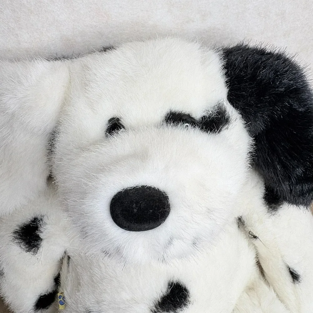 Build A Bear 1997 Dalmatian Plush Dog Vintage BAB Puppy Black White Spots